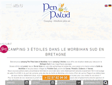 Tablet Screenshot of camping-pen-palud.com